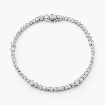 ONDYN Rainsun 6.5" Diamond Tennis Bracelet in 18K White Gold - Ondyn product