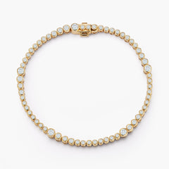 ONDYN Rainsun 7.25" Diamond Tennis Bracelet in 18K Yellow Gold