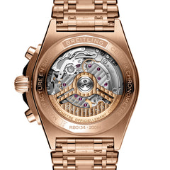 Breitling Chronomat B01 Red Gold with Rubber Strap - 42mm