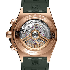Breitling Chronomat B01 Dark Green Dial in Red Gold - 42mm