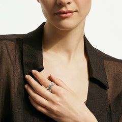 John Hardy Kami Chain Crossover Silver Ring