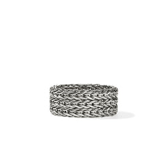 John Hardy Icon Link Silver Band Ring - 9mm