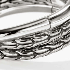 John Hardy Essentials Crossover Silver Ring