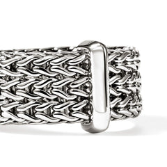 John Hardy Icon Link Silver Bar Ring - 9mm