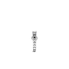 John Hardy Legends Naga Dragon Head Diamond Ring