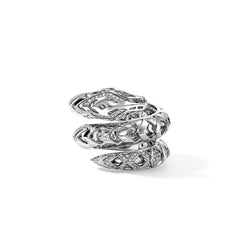 John Hardy Naga Diamond and Sapphire Dragon Double Wrap Ring