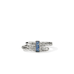 John Hardy Spear Blue Sapphire Single Wrap Ring