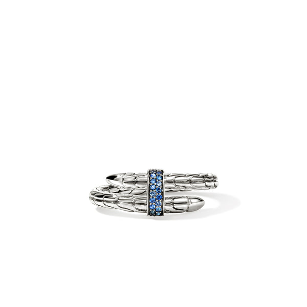 John Hardy Spear Blue Sapphire Single Wrap Ring