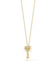 Roberto Coin Tiny Treasures Yellow Gold Palm Tree Pendant Necklace
