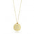 Roberto Coin Tiny Treasures Yellow Gold Diamond Initial Medallion Necklace