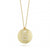 Roberto Coin Tiny Treasures Yellow Gold Diamond Initial Medallion Necklace