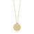 Roberto Coin Tiny Treasures Yellow Gold Diamond Initial Medallion Necklace