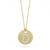 Roberto Coin Tiny Treasures Yellow Gold Diamond Initial Medallion Necklace