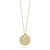 Roberto Coin Tiny Treasures Yellow Gold Diamond Initial Medallion Necklace