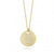 Roberto Coin Tiny Treasures Yellow Gold Diamond Initial Medallion Necklace