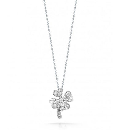 Roberto Coin Tiny Treasures Diamond Clover Pendant Necklace - Roberto Coin product