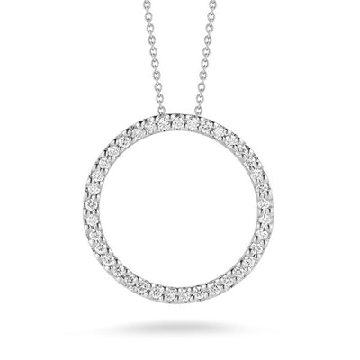 Roberto Coin Tiny Treasures Diamond Circle Necklace .26ctw - Roberto Coin product