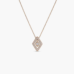 Roberto Coin Diamante Small 18k Gold and Diamond Necklace