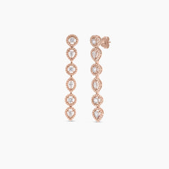 Roberto Coin Dolcetto 18k Gold and Diamond Drop Earrings