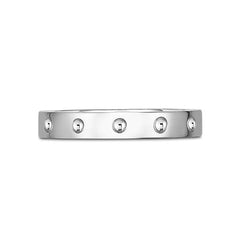 Roberto Coin Symphony Pois Moi White Gold Band Ring