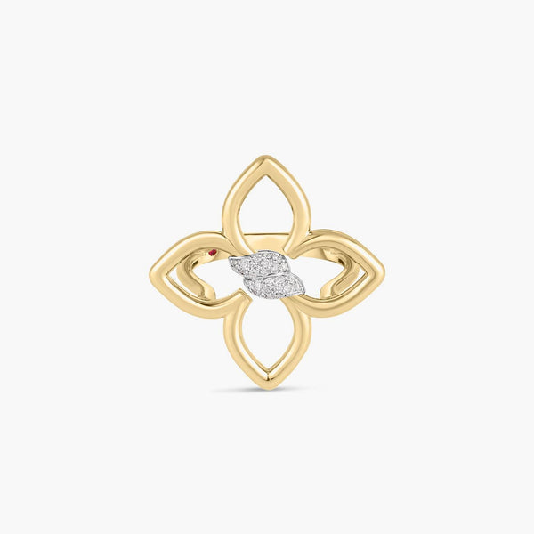 Roberto Coin Cialoma 18k Gold and Diamond Small Ring