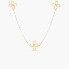 Roberto Coin Cialoma Long Gold and Diamond Necklace