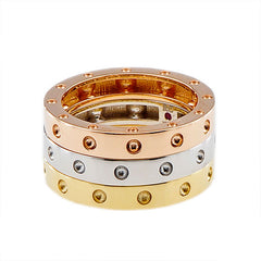 Roberto Coin Pois Moi Yellow Gold Single Round Ring