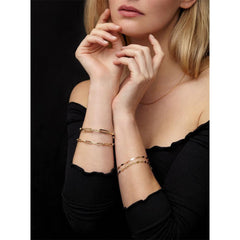 Gold Paperclip Link Bracelet - 4.2mm