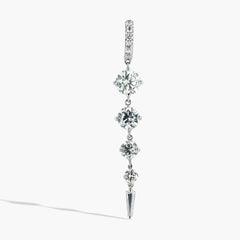 Robert Pelliccia Graduated Diamond Dangle Hoop Earrings