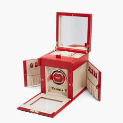 WOLF Palermo Single Winder Jewelry Box in Red