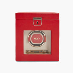 WOLF Palermo Single Winder Jewelry Box in Red