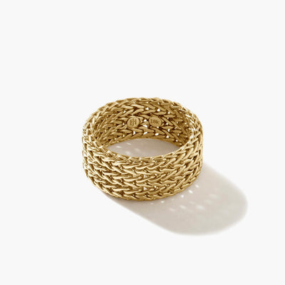 John Hardy Rata Wide Gold Chain Band Ring - John Hardy product