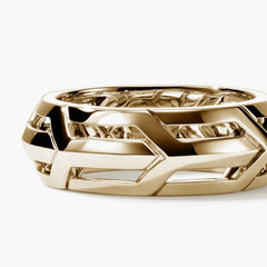 John Hardy Icon 50 14K Yellow Gold Ring - 8mm