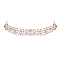 Messika D-Vibes Four Row Collar Necklace
