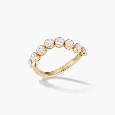 ONDYN Large Capri Wavy Diamond Bezel Ring - Ondyn product
