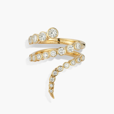 ONDYN Radiance Coil Diamond Bezel Ring - Ondyn product