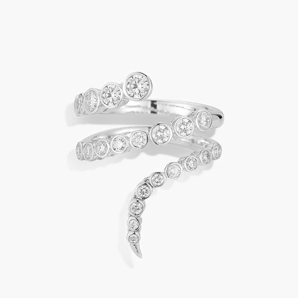 ONDYN Radiance Coil Diamond Bezel Ring