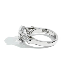 Robert Pelliccia 5 Carat Round Diamond and Baguette Engagement Ring