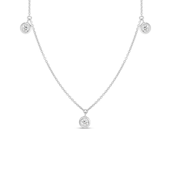 Roberto Coin Three Diamond Necklace