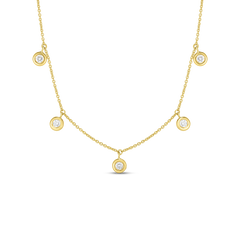 Roberto Coin Five Diamond Necklace
