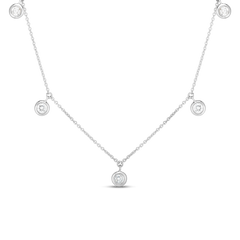 Roberto Coin Five Diamond Necklace