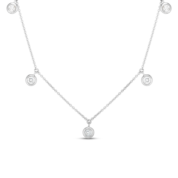 Roberto Coin Five Diamond Necklace