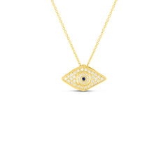 Roberto Coin Evil Eye Blue Sapphire Necklace
