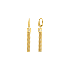 Roberto Coin Princess Diamond Tassel Earrings