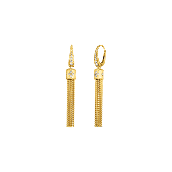 Roberto Coin Princess Diamond Tassel Earrings