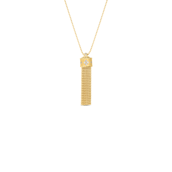 Roberto Coin Princess Diamond Tassel Necklace