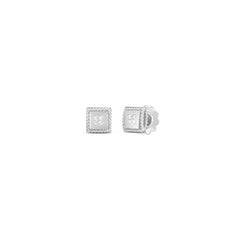 Roberto Coin Princess Diamond Square Studs