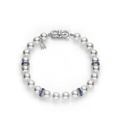 Mikimoto Ocean Akoya Pearl & Sapphire Rondells Bracelet - Mikimoto product
