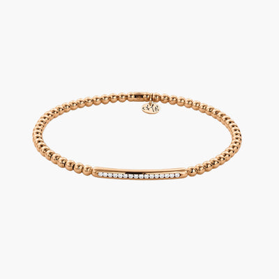 Hulchi Belluni Tresore Diamond Bar Gold Stretch Bracelet - Hulchi Belluni product