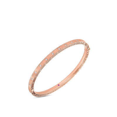 Roberto Coin Princess Rose Gold & Diamond Bangle Bracelet - Roberto Coin product